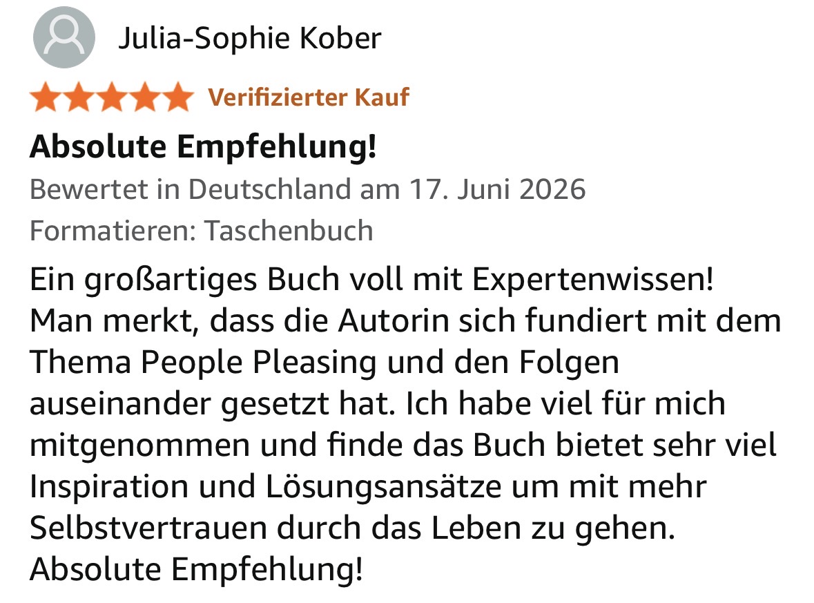 Rezension 3 Eine weitere 5-Sterne Rezension auf Amazon.